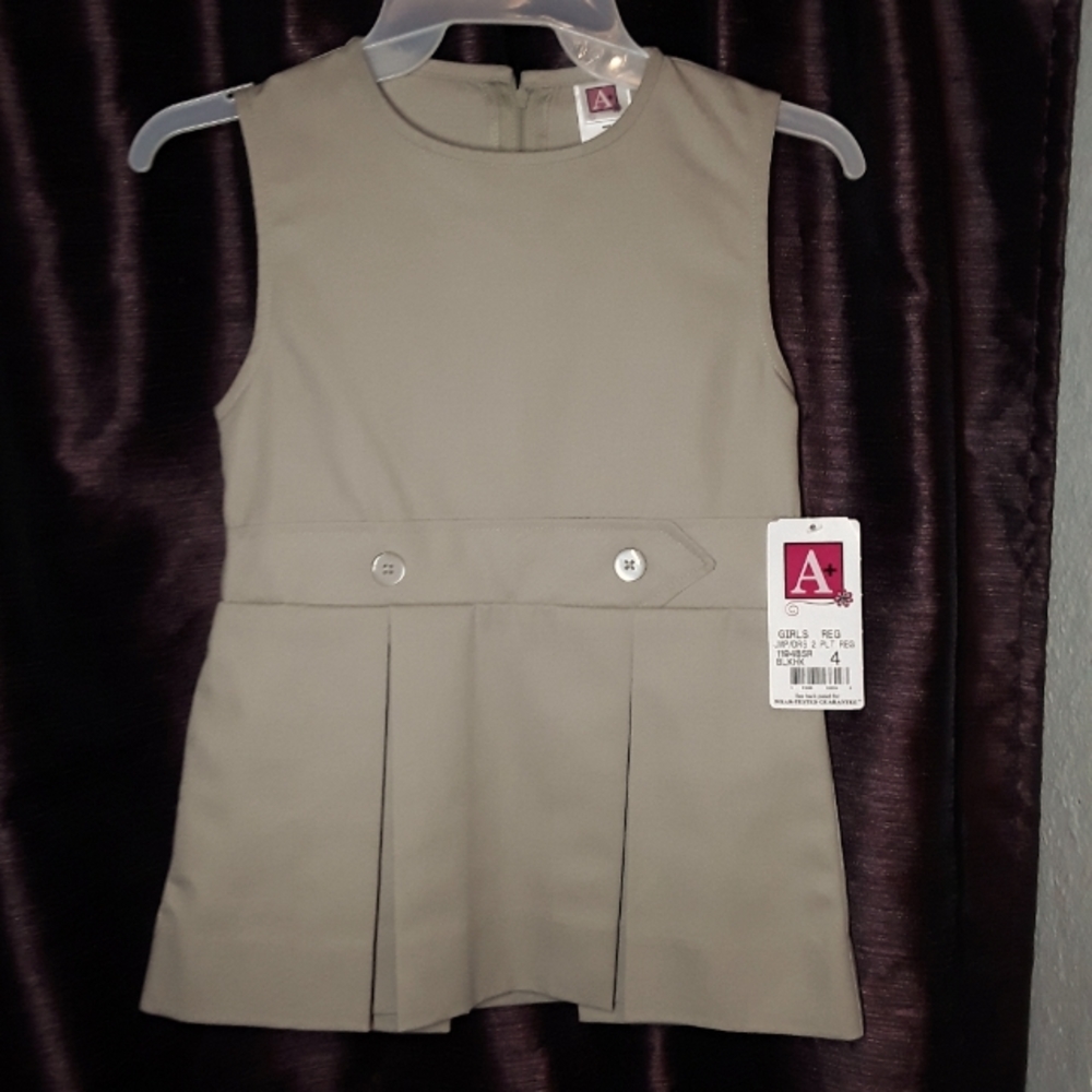 A+ School Uniform Jumper,  Khaki, Various Sizes